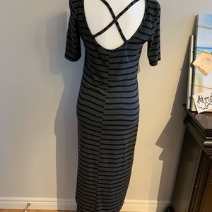 Hi lo teeshirt dress striped